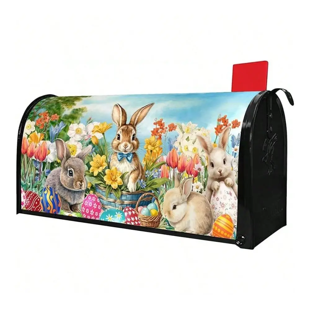 

Patriotic Mailbox Covers Magnetic Standard Size 21 X 18 Spring Summer American Welcome Mailbox Wraps Post Letter Box Cover Gard