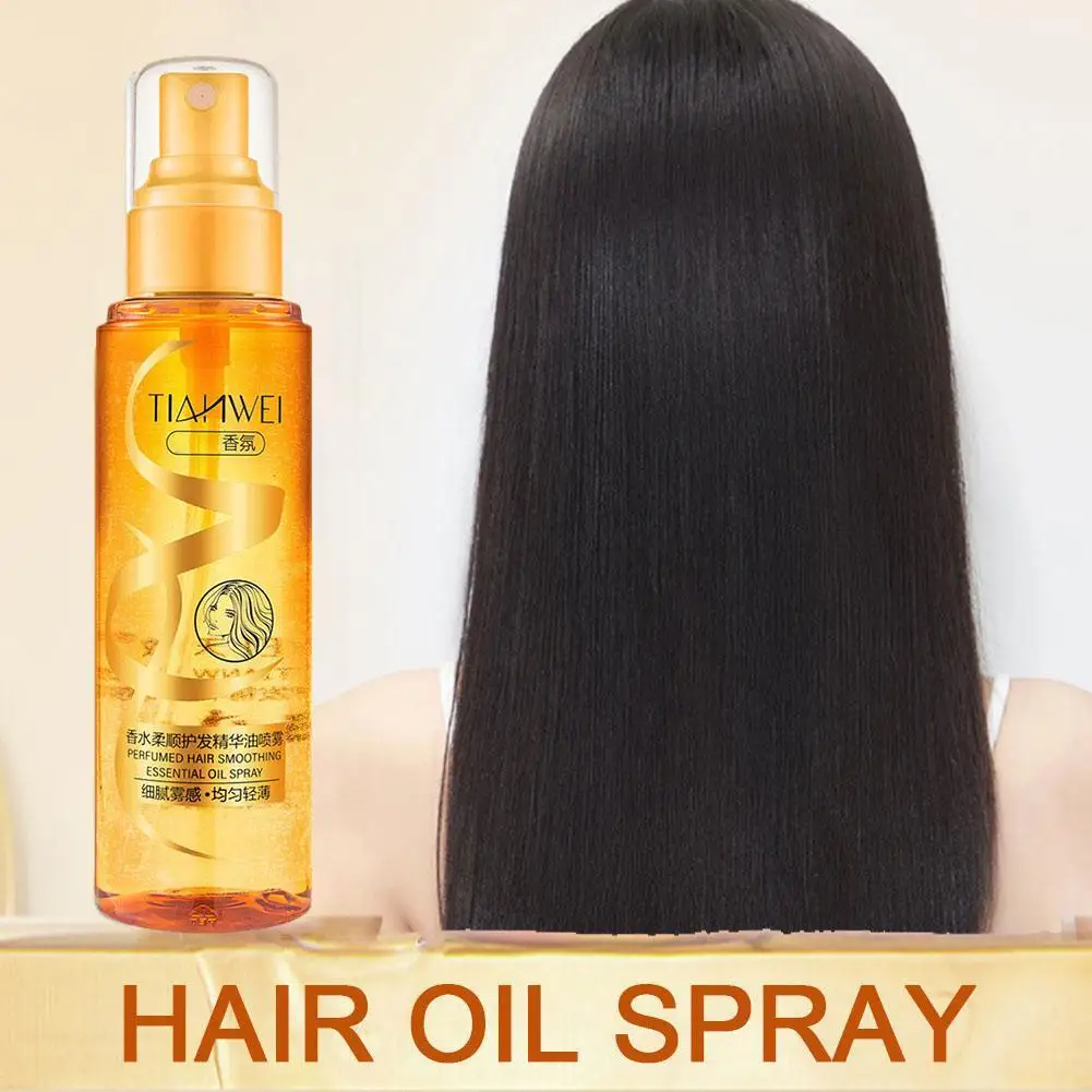 120ml Hair Care Essential Oil Spray For Women Repair Dry Anti-frizz Smooth And Long-lasting Hair Care For Fragrant Fluffy H D0d8