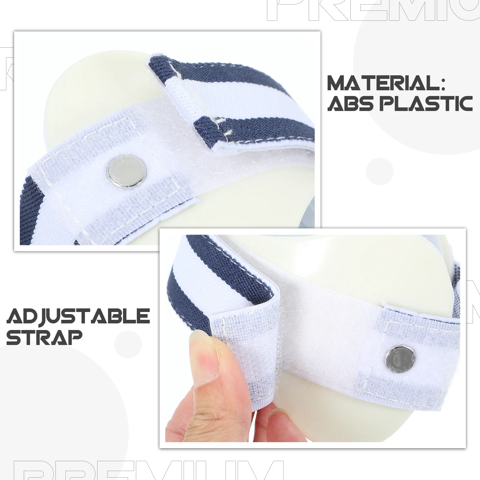 Adjustable Tennis Elbow Support Clasp Pain Relief - Size M (White) Tennis elbow clasp Tennis pain relief