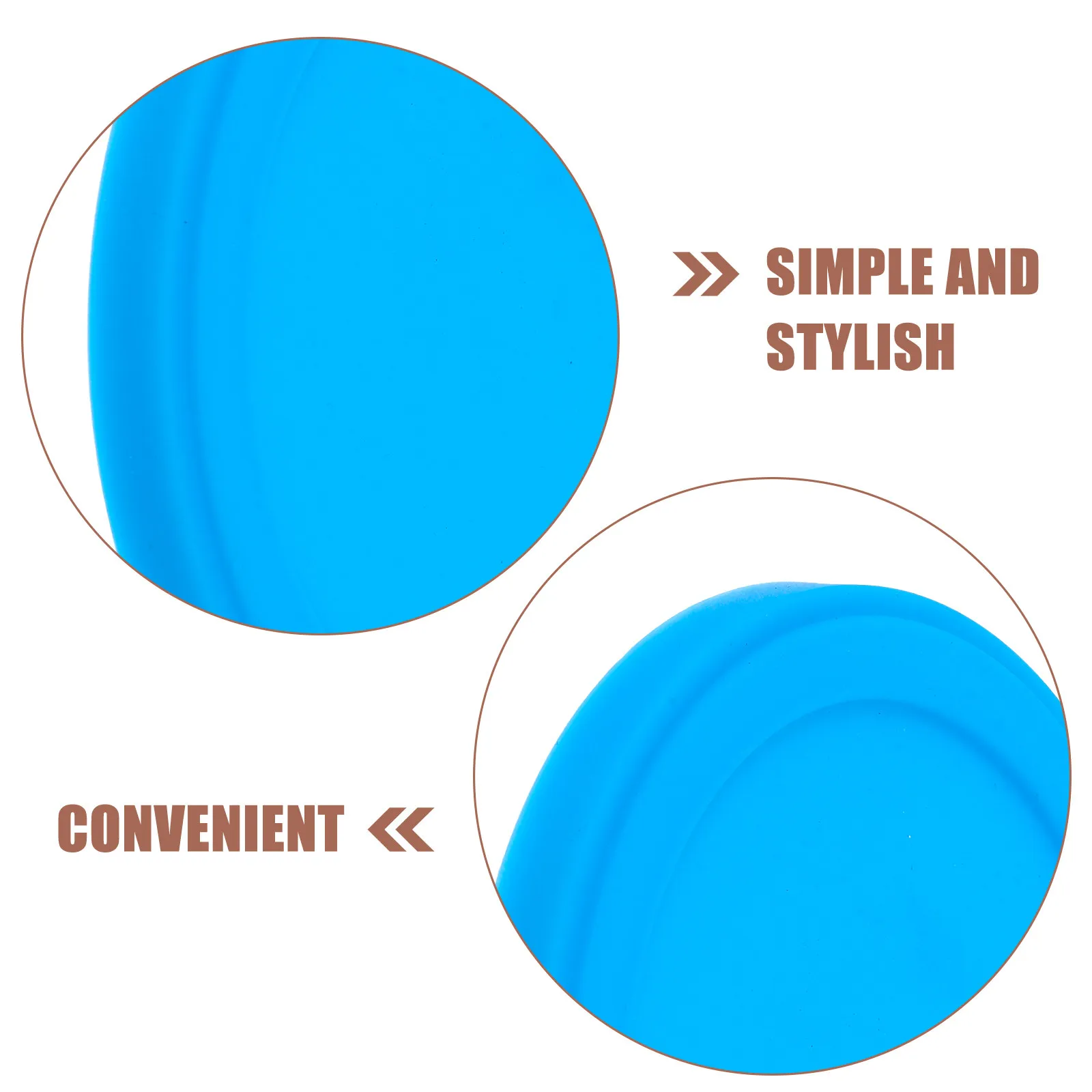 2Pcs Silicone Mug Lids Exquisite Craftsmanship Leak Proof Dust Proof Easy Clean Flexible Cup Covers for Home Office Travel Use