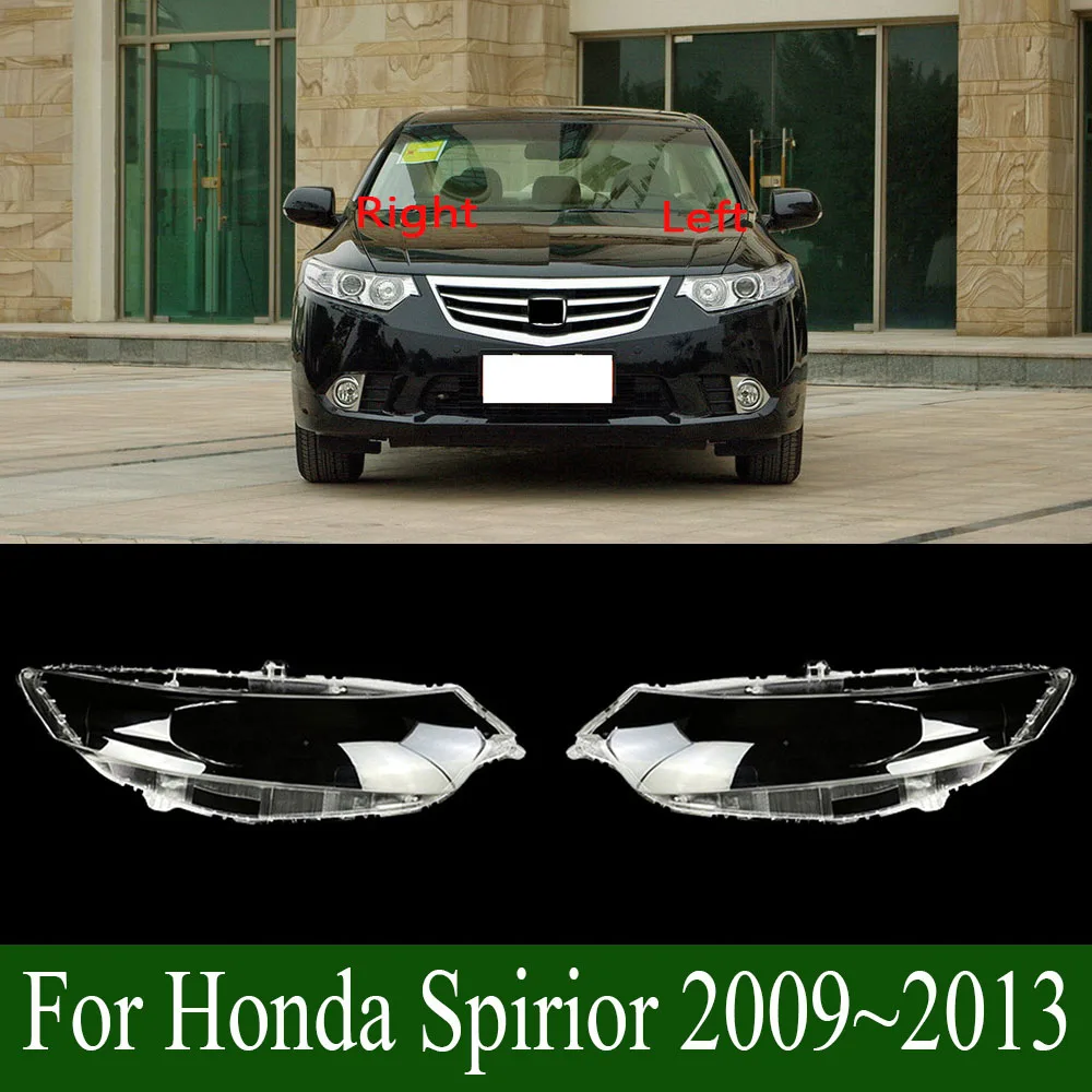 For Honda Spirior 2009~2013 Car Accessories Transparent Lampshade Headlamp Cover Lamp Shade Headlight Shell Lens Plexiglass