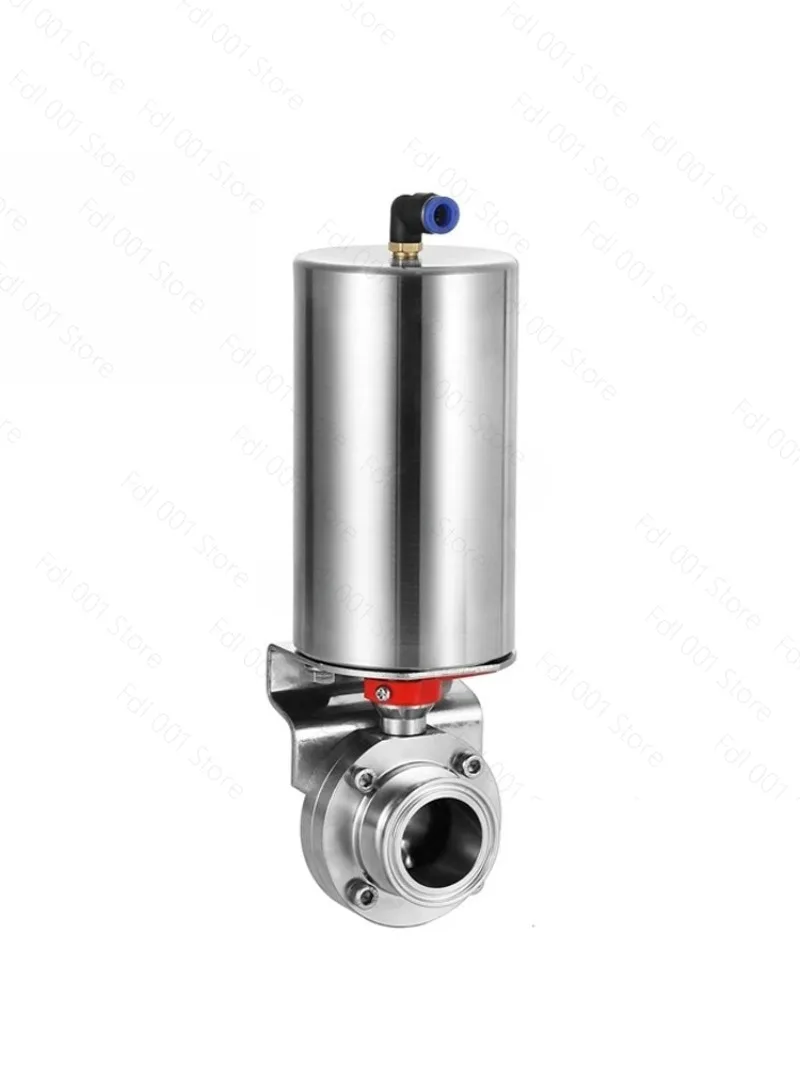 Single Acting Spring Return Pneumatic Valve, 304 Sanitary Clamp with Welded Ends