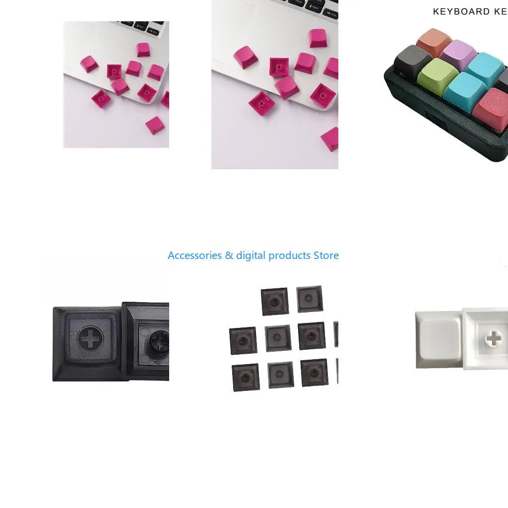 77JD DIY Mechanical Keyboards Supplements Thick PBT No Engraveds Keycap 1U XDA Profile Dye Sublimations Cover