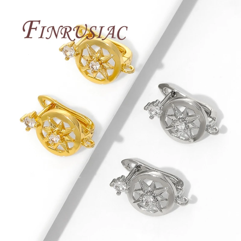 18K Gold Plated Earwire Fixtures,Earrings Fasteners,Anti-Allergy Earring Hooks Clasps Accessories,DIY Jewelry Making Supplies image 3