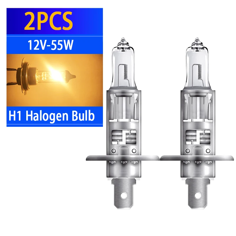 

Галогенная лампа H1 для передней фары, 12 В, 55 Вт, 4300 К, 2 шт.