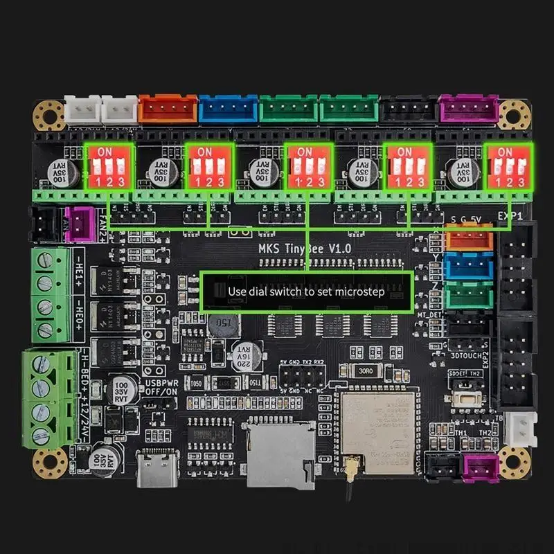 T5EA Printer MKS Tinybee Mainboard ESP32 WiFi MCU يدعم البرامج الثابتة Marlin2.0