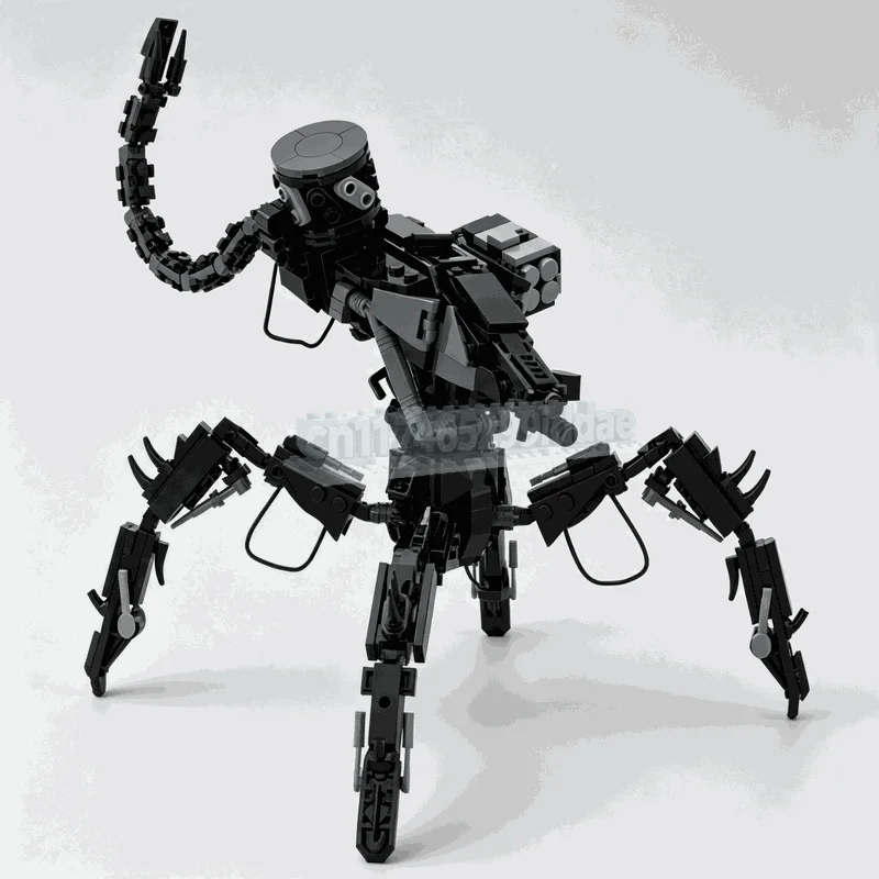 NEW 594 Pcs Cyber Scorpion Robot Building Blocks Articulated Mecha Creature Model Creative DIY Assembly Display Festival Gifts