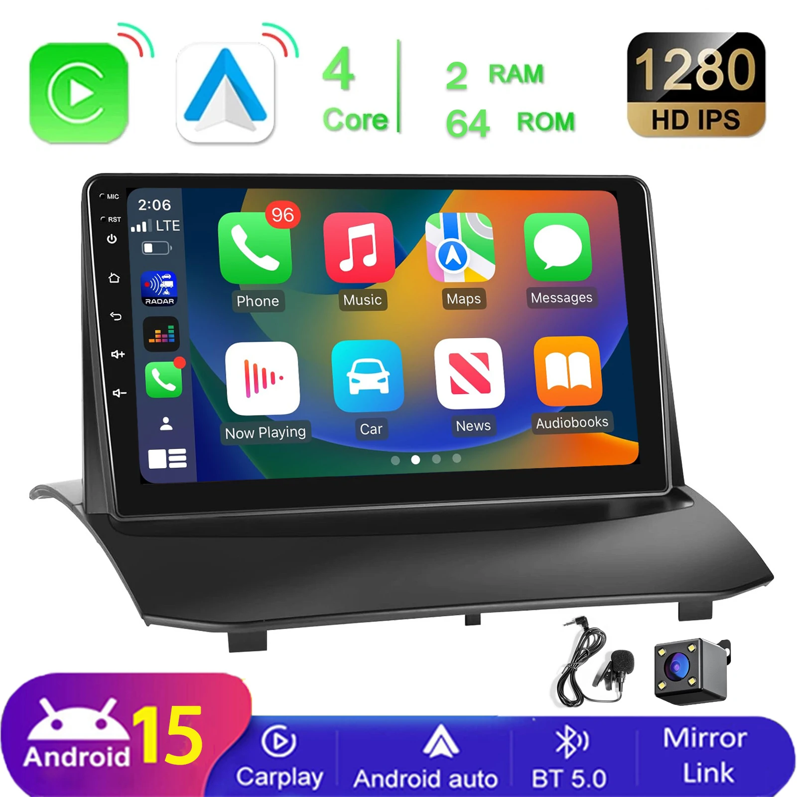 MOPECT Android 15 autoradio voor Ford Fiesta Mk7 2009 2010 2012 2014 2017 multimediaspeler GPS navigatie DSP Carplay BT