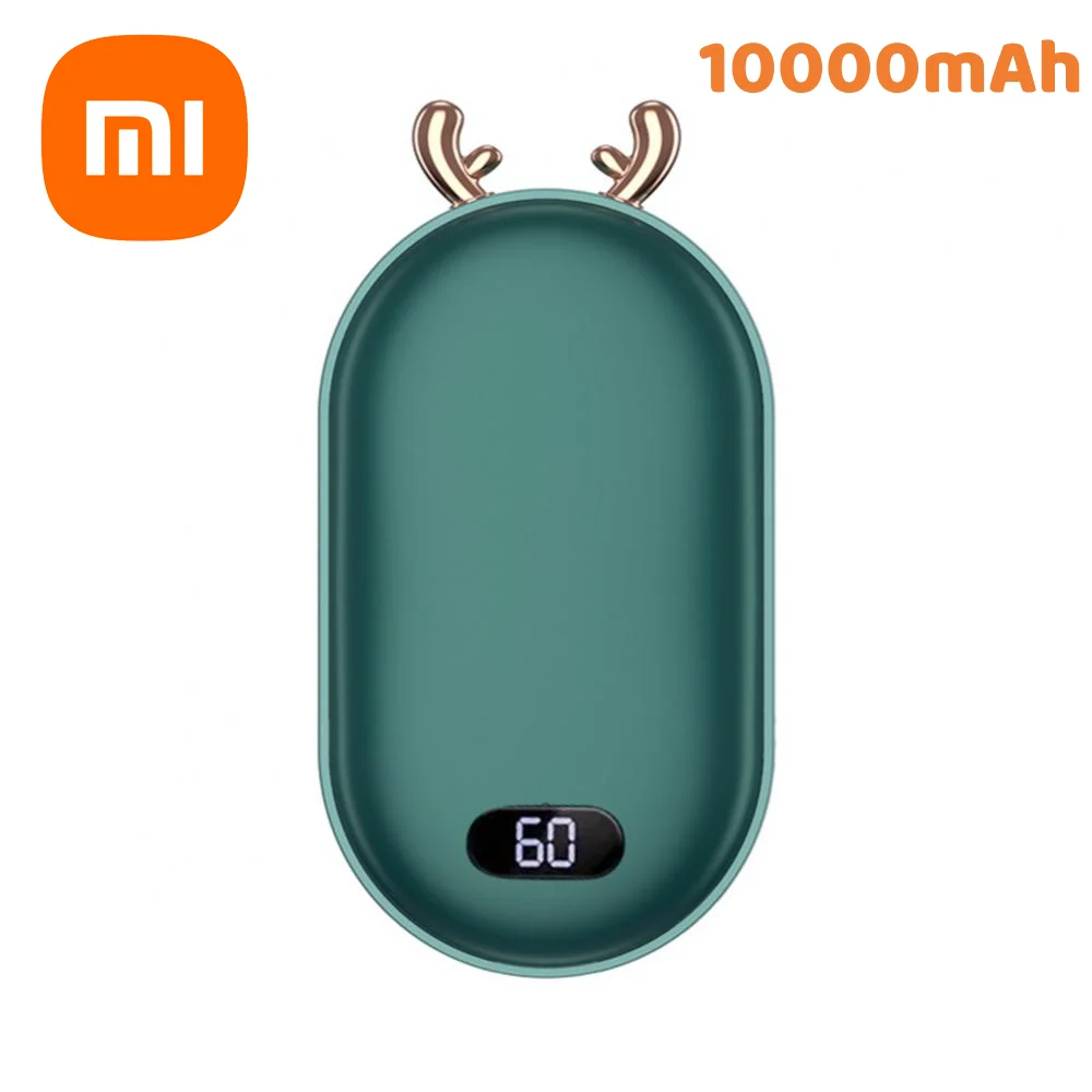 Xiaomi Hand Warmer 2IN1 Pocket Power Banks 10000mAh Battery Temperature Adjustable Portable Hand Warmer Christmas Gift