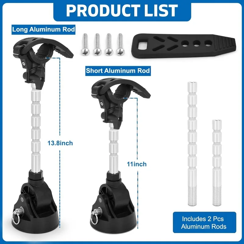 Manufacturer's Towed Motor Shaft Reduces Rebound Marine Mounting Frame Towing Motor Bracket 2 Pcs