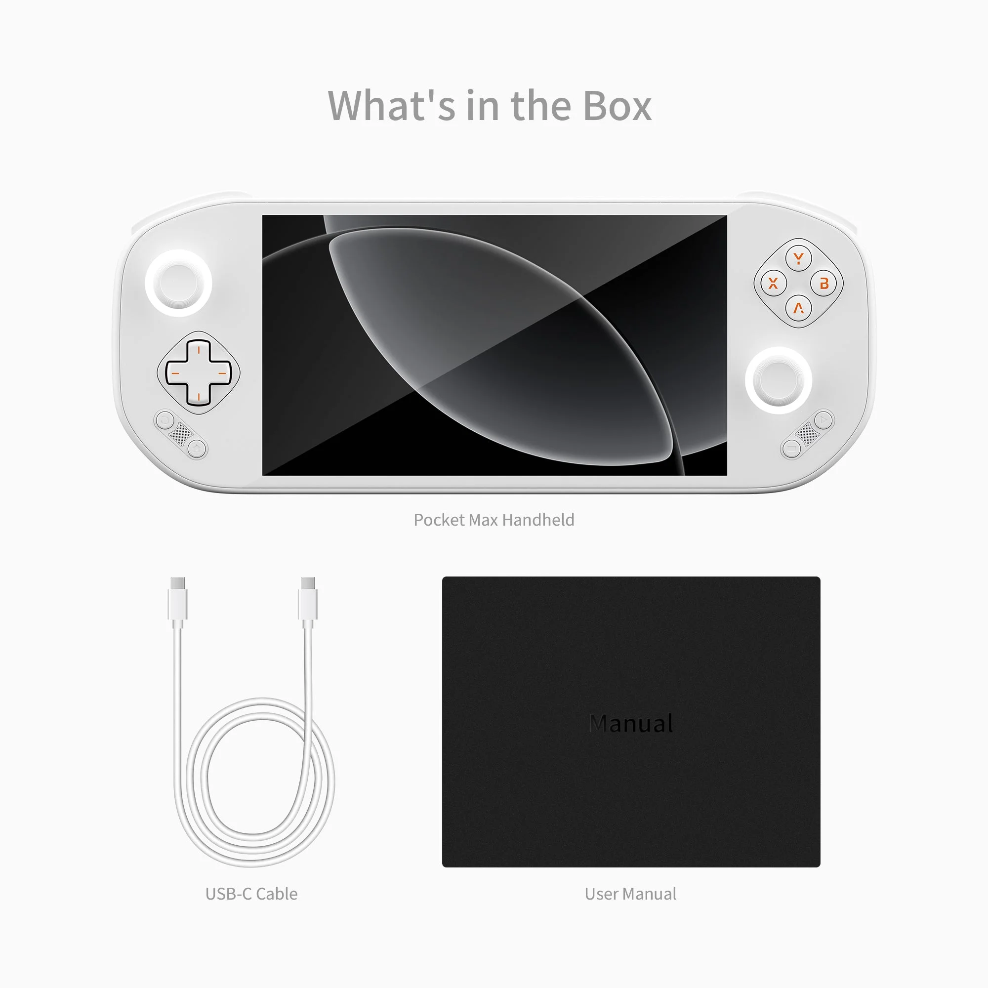 MANGMI POCKET MAX Handheld Game Console 7'' OLED 144Hz Scherm Qualcomm SD865 Android 13 Systeem 8000mAh Batterij 27W Snelladen