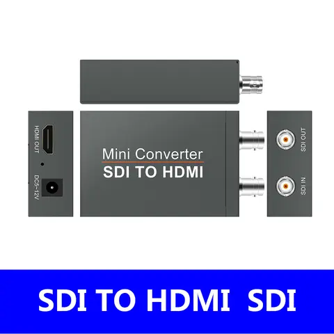 Mini 3G HD SD-SDI To HDMI Video Converter Adapter with with Audio Auto Format Detection for  SDI/HDMI Displays and SDI Cameras