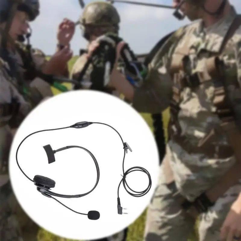 

652F Portable Earpiece Headset Earphone PPT Mic for Kenwood Quansheng HYT UV-5R UV-5RA Security Headset Cable Accessory