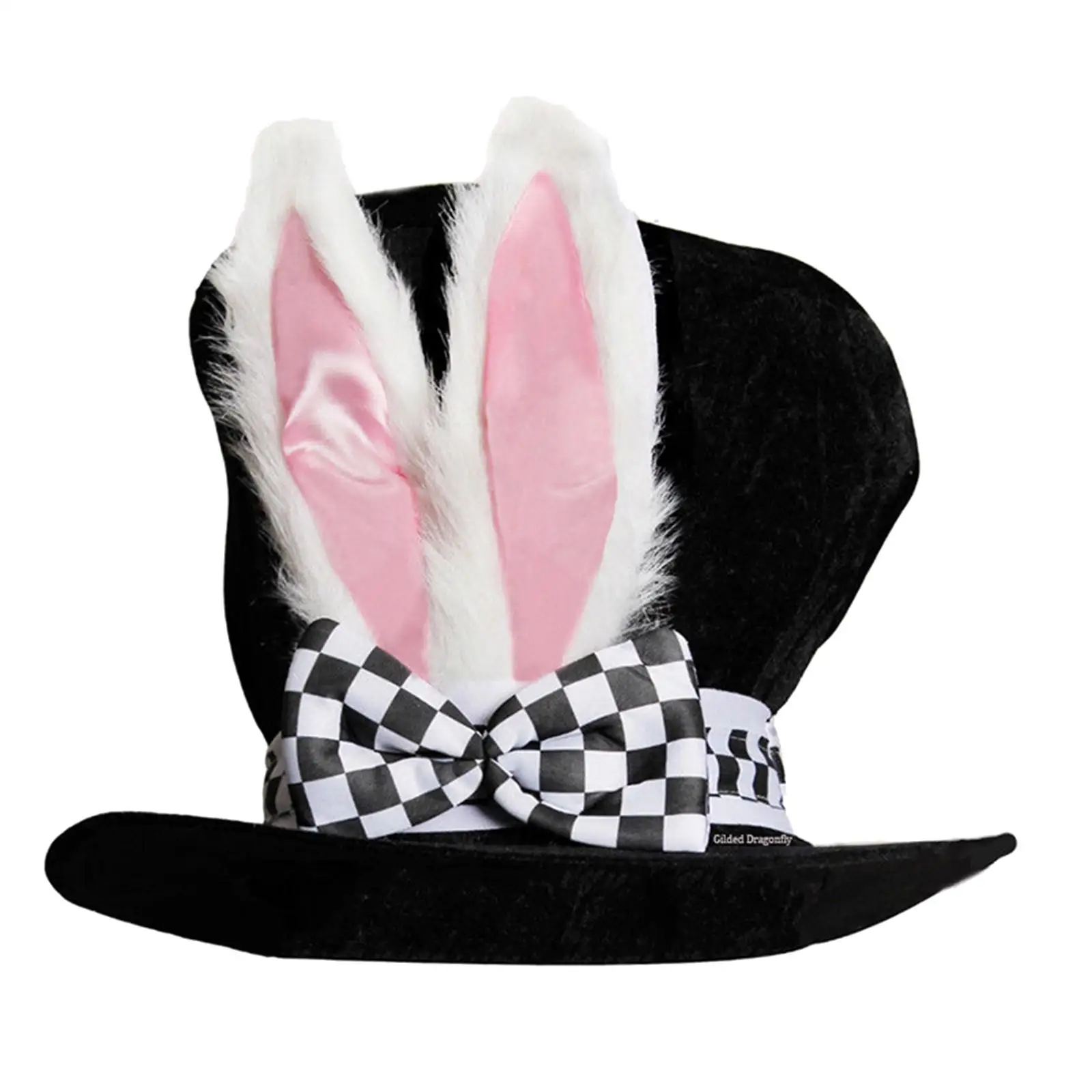 Chapeau haut de forme en velours avec oreilles de lapin pour homme, bonnet de Pâques, chapeau de vacances fantaisie, taille unique, mignon, assaisonnable, lavage des mains, habillage, amusant