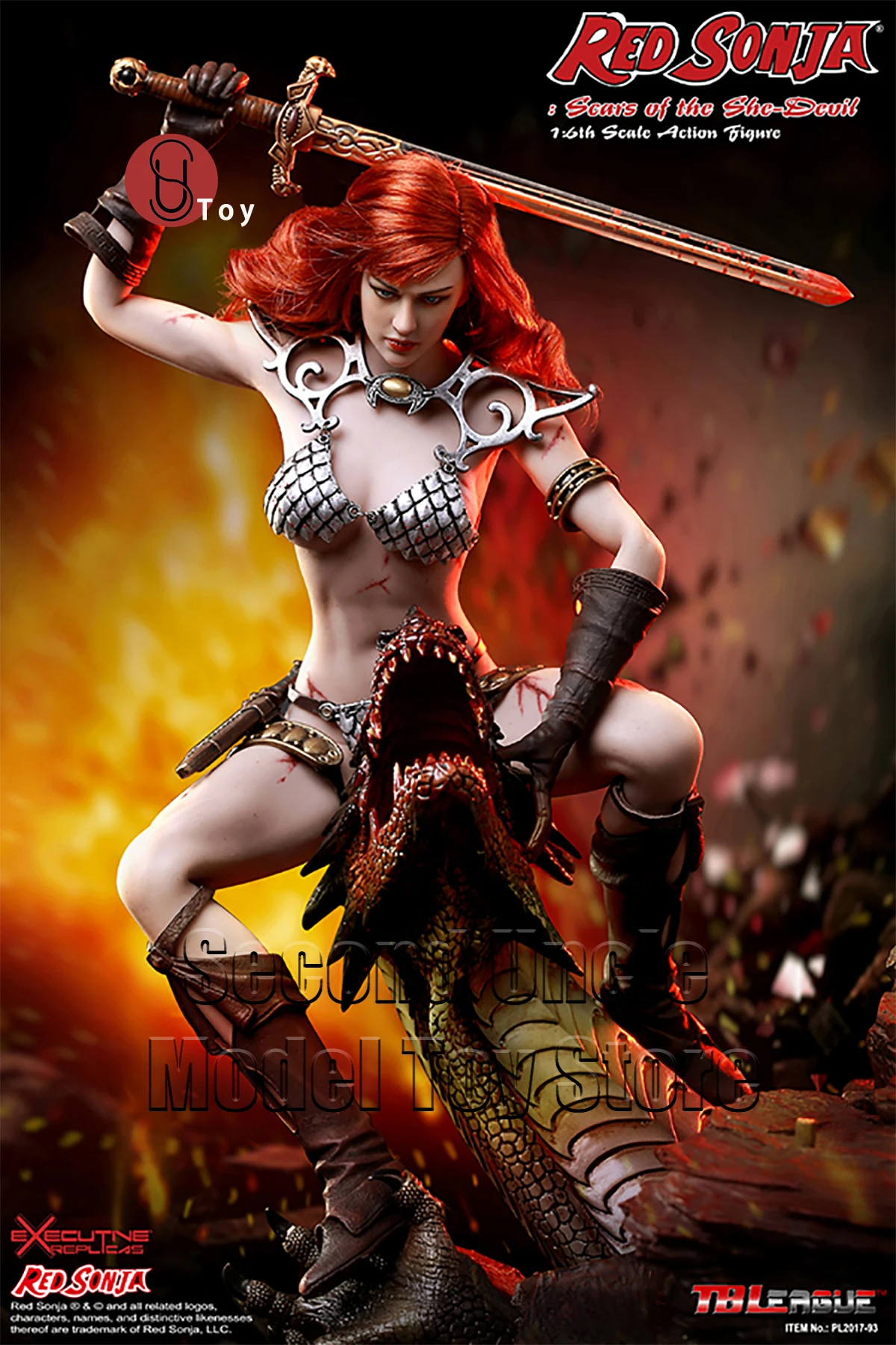 

PHICEN TBLeague PL2017-93 Red Sonja Scars of the She Devil 1/6 Action Figure Full Set Collectible 12 inch Model Toys Gift