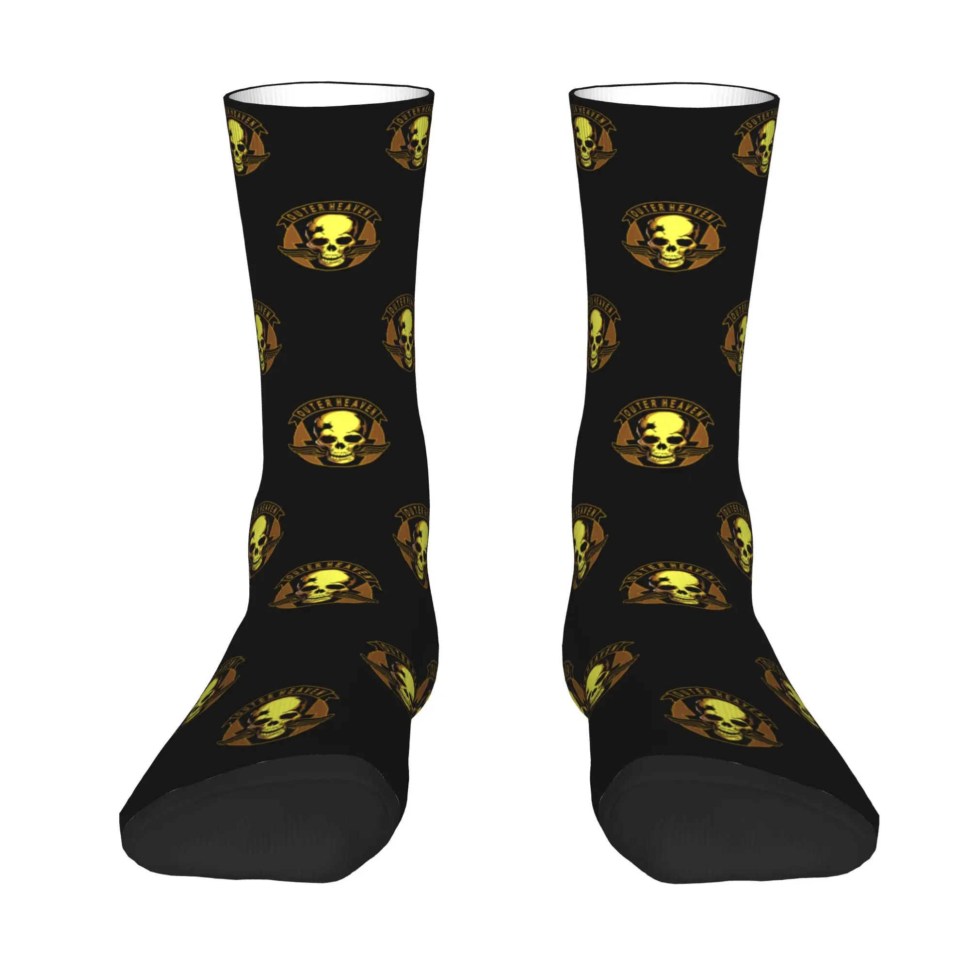 Metal Gear Solid Outer Heaven Dress Socks Men Women Warm Fashion Novelty Video Game Gift Crew Socks