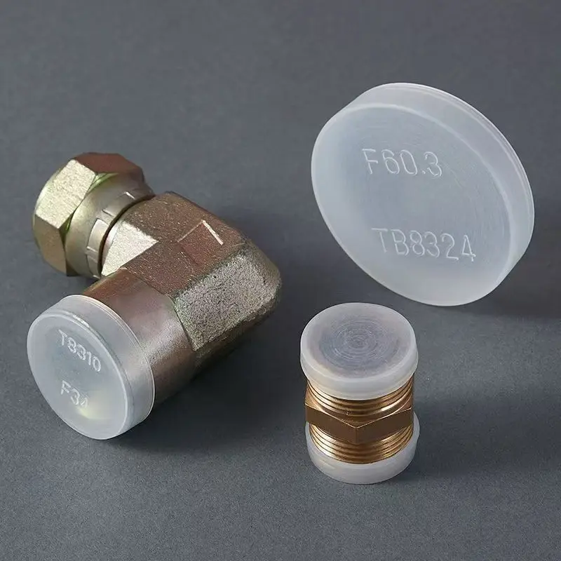 PE Plastic Flange Dust Cover Semi Clean Vacuum CF Quick Installation Anti-Collision Plug ISO Protection Oil Resistant Cap White