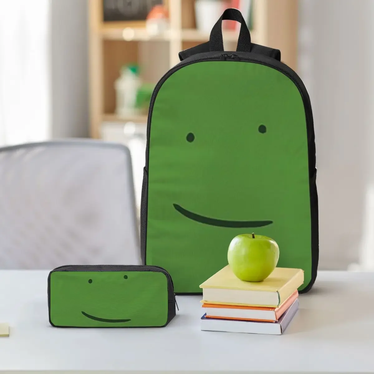 Liam Plecak From Hfjone Smile Backpack Boys Girls BookBag School Bag Computer Shoulder Bags 3ps Insulated Lunch Bag Pencil Case
