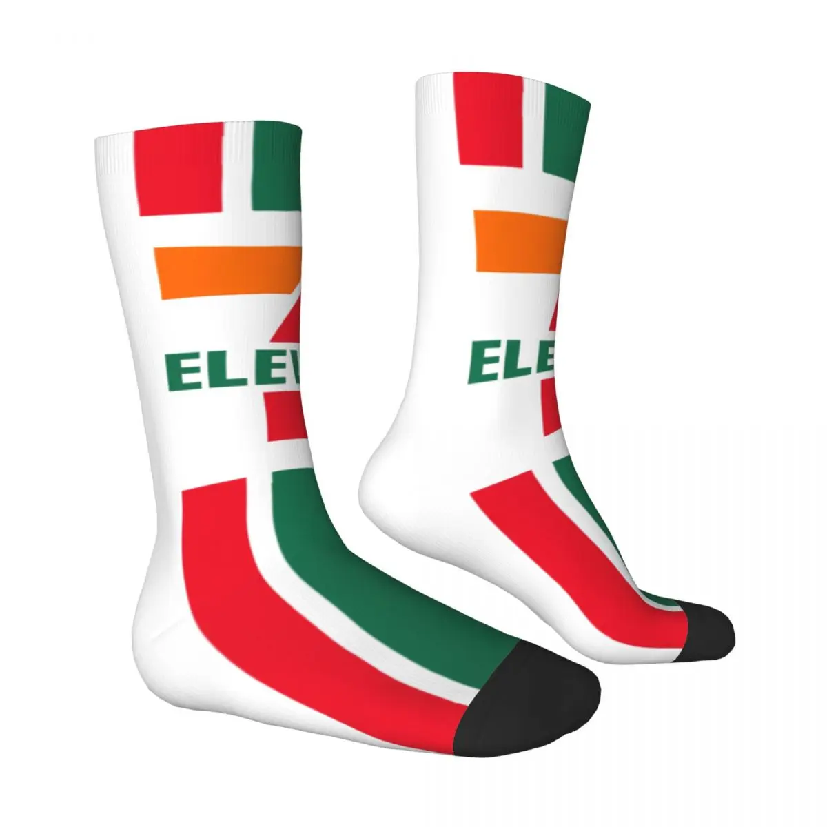 Unique Design Seven Eleven Merch Supermarket Logo Men Women Socks Windproof Novelty Spring Summer Autumn Winter Stockings Gift