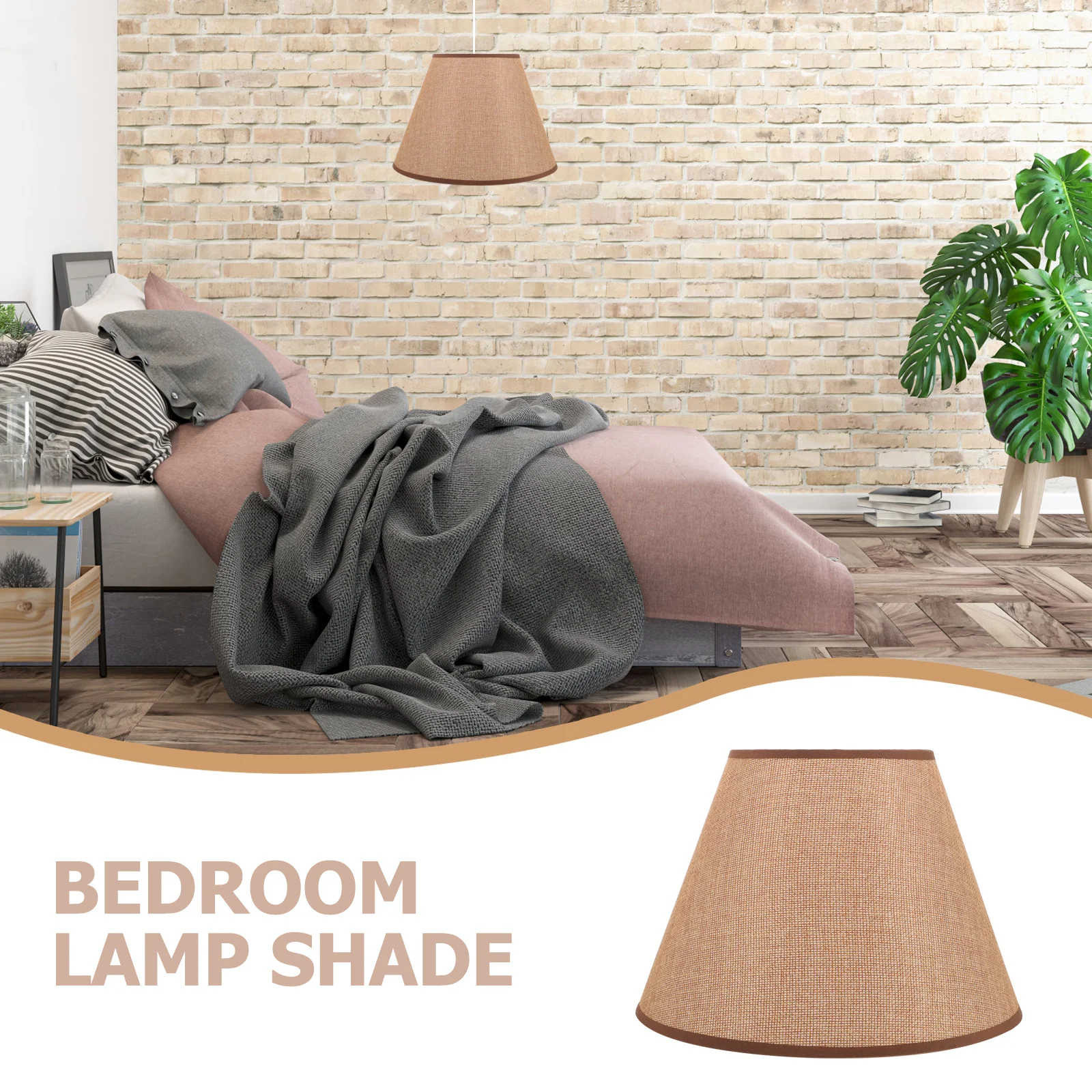 

Modern Pendant Light Shade Replacement in Fabric and Metal Finish Uniform Light Distribution for Study Room Decor Lamp Shade