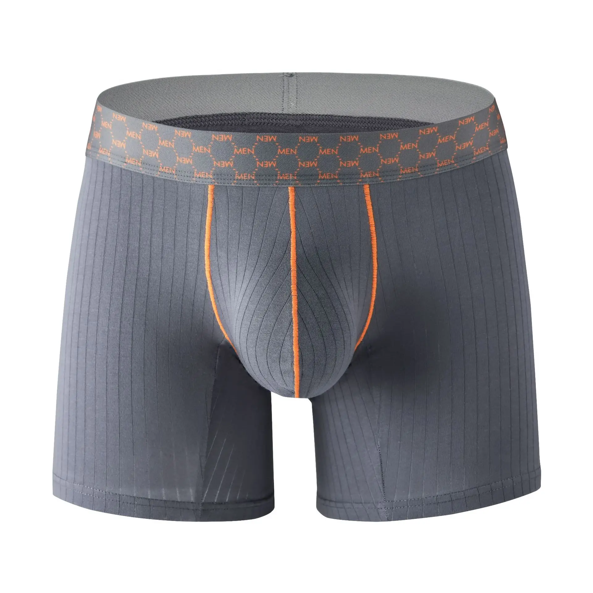 Mens Underwear Cotton Boxers Shorts Hombre Breathable U Convex Pouch Panites For Man Strip Middle Waist Underpant Cueca L-XXL