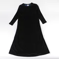 Black and blue dress