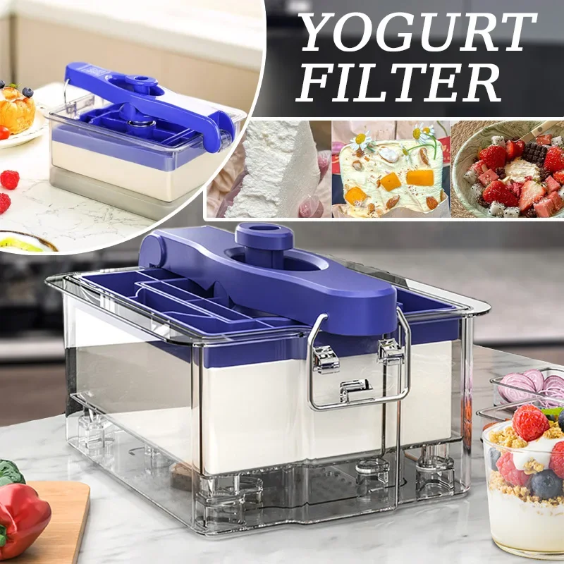 

Yogurt Strainer Greek 1pc Household Use Tofu Press Reusable Multi-functional Water Removing Tools Kitchen Accessories