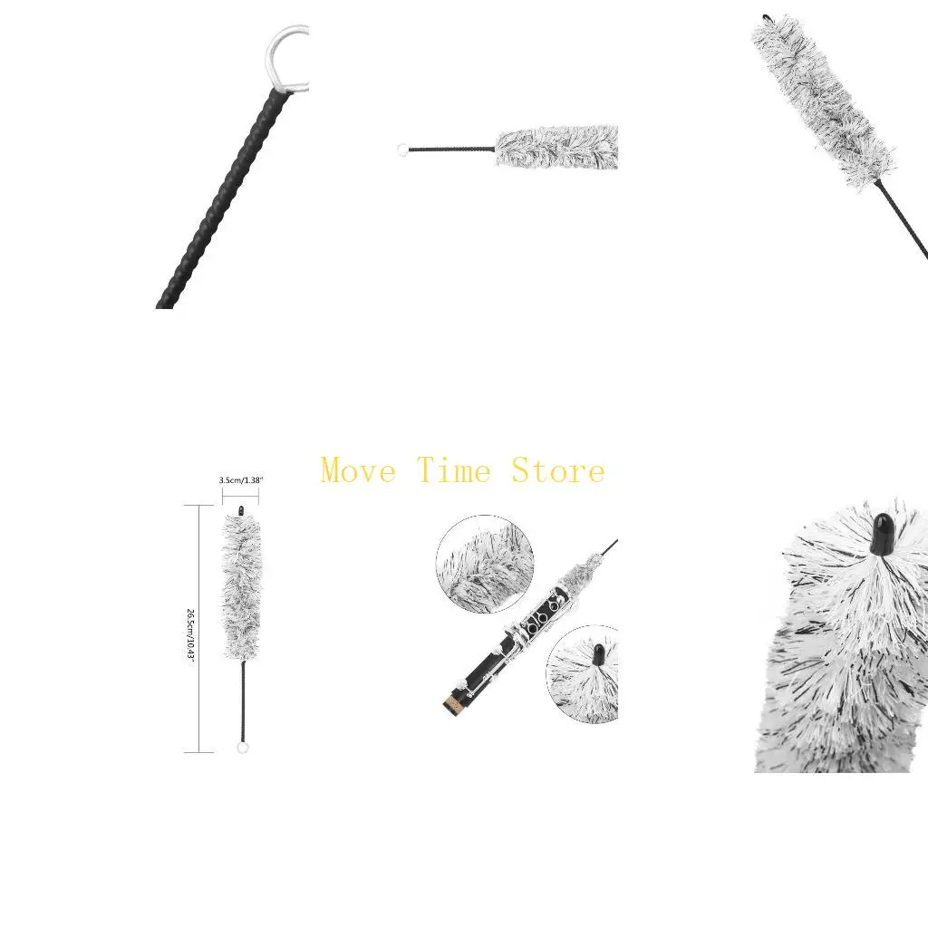 92ME Clarinet Brush Cleaner, Soft Clarinet Cleaning Brush Cleaning Tool for Clarinet