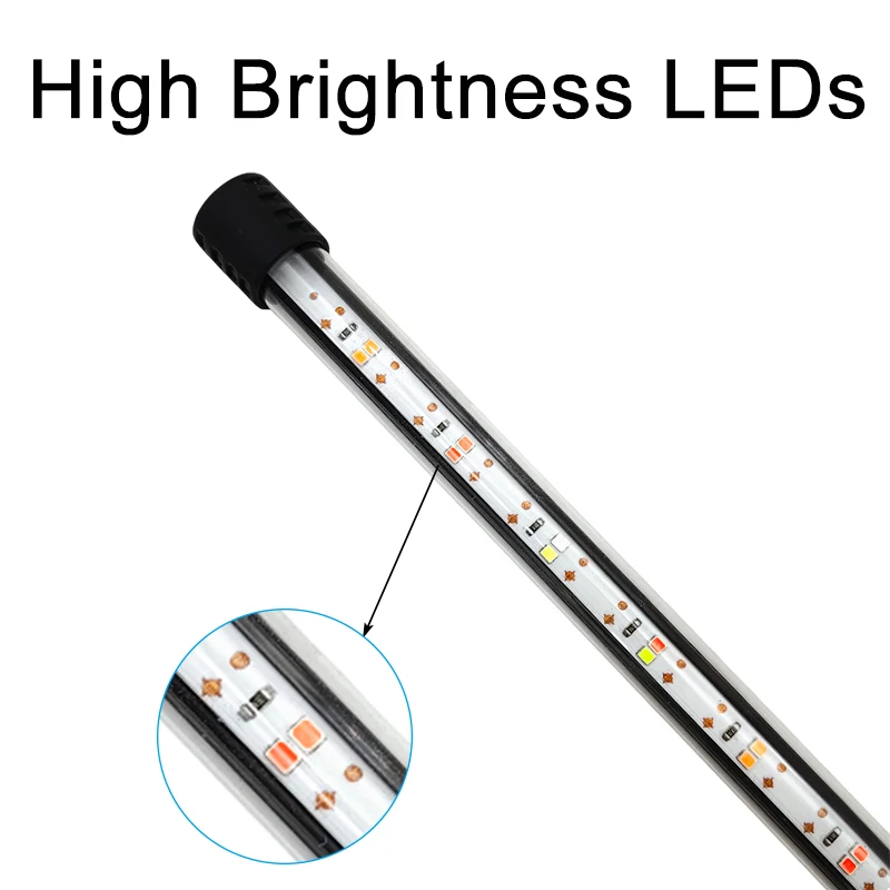 18-58cm USB Vollspektrum Wasserdichte Tauchfähige Aquarium-LED-Streifenleuchte Fischbeckenlampe Unterwasser-Pflanzenwachstumsbeleuchtung – Detail 5