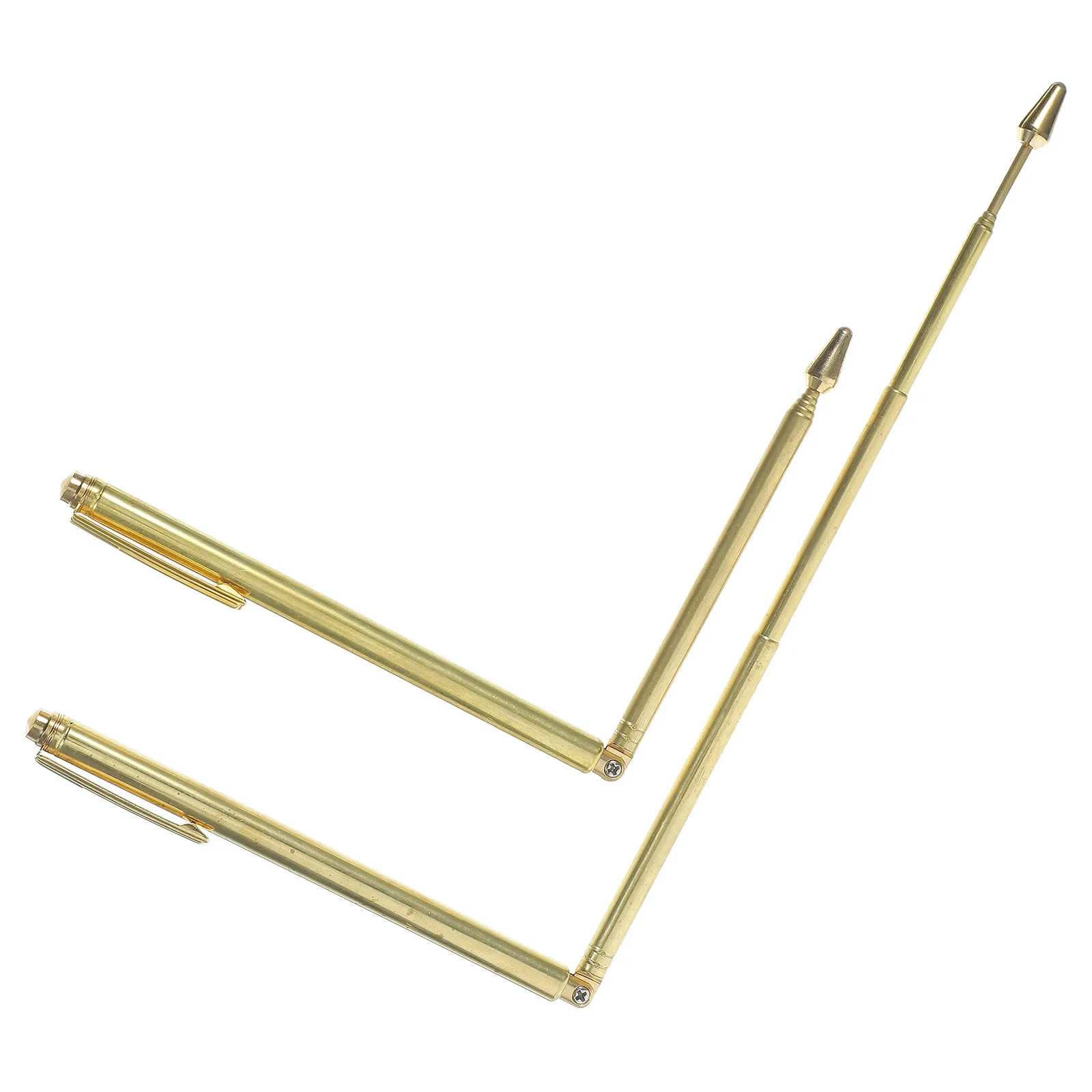 2Pcs Stainless Steel Dowsing Rods Professional Long Lightweight Portable Divining Rods for Outdoor Water Detection Compass Use