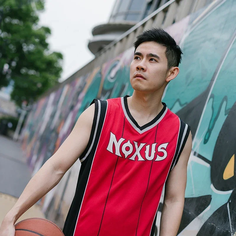 Slam Master School Basketball Team Tops Shirt Game LOL League Noxus Vest Sports Wear Uniform Jerseys CMM