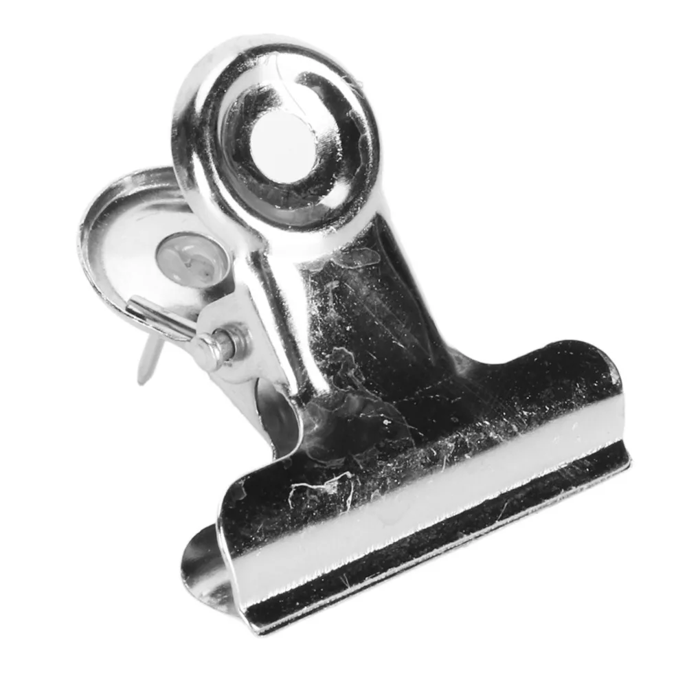 30Pcs Metal Metal Push Pin Clips Creative Design Silver Metal Push Pins with Clips Multipurpose with Storage Box