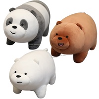 Bare Bear Plush Toys Children Stuffed Animals Cartoon Figure Plush Panda Doll Pillow Soft Cute Plush Birthday Gift For Kids