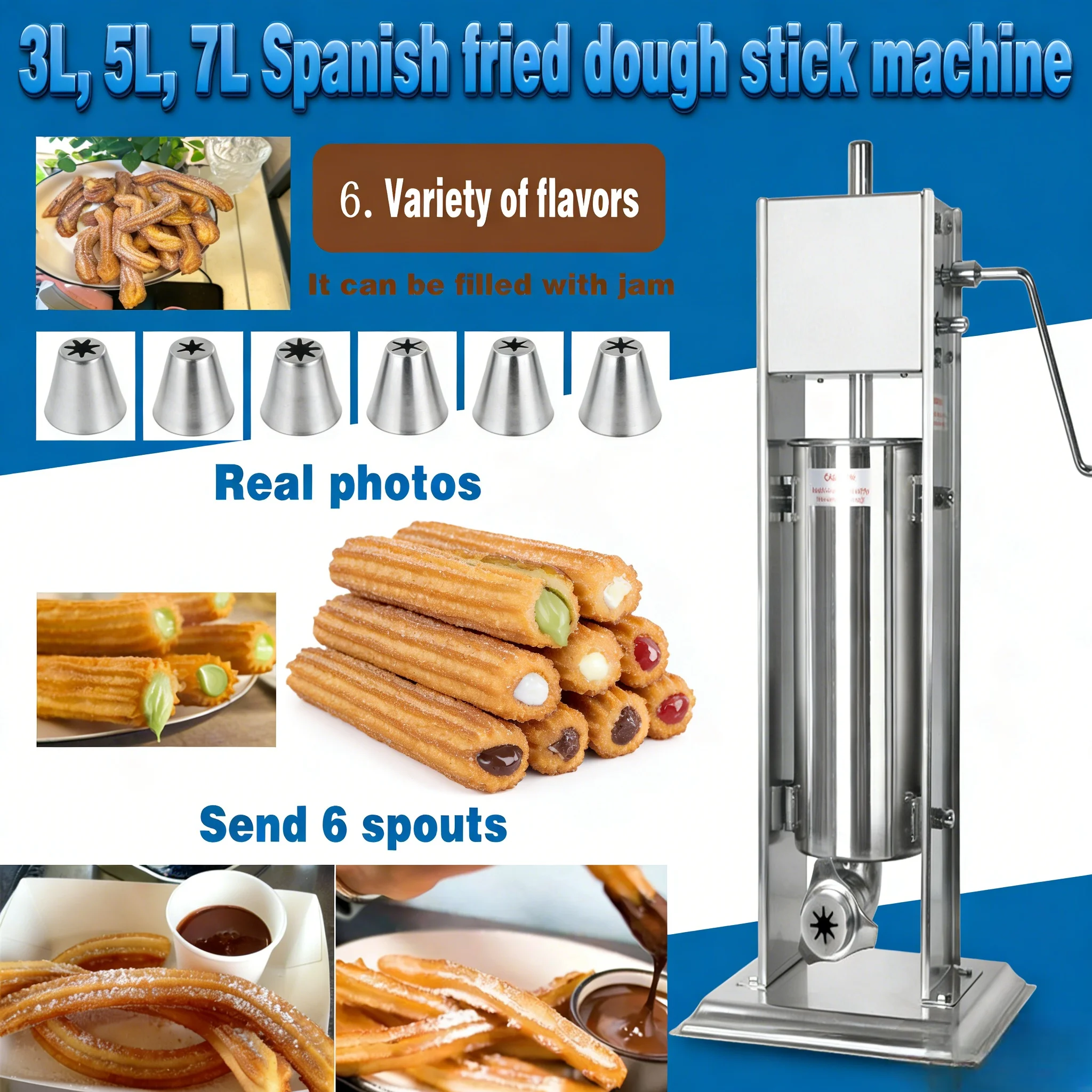 Máquina expendedora comercial de snacks Jishi Guo, máquina para hacer donas españolas, equipo expendedor de snacks, máquina para frutas latinas