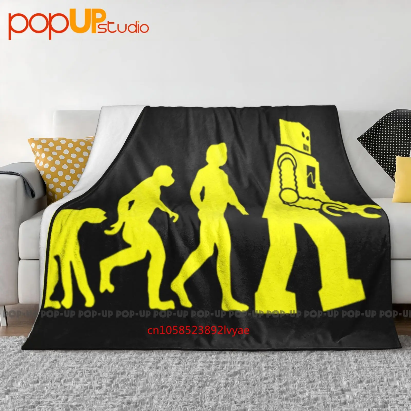 Couverture Ultra douce The Bigrobot Evolution Bang Theory, housse de canapé d'hiver, couvre-lit