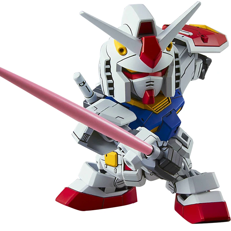 バンダイ-子供向けの組み立て済みモデル,オリジナルのgundam,sd gundam,ex sdex 001, RX-78-2アクションフィギュア,収集可能な装飾品,ギフト,57597