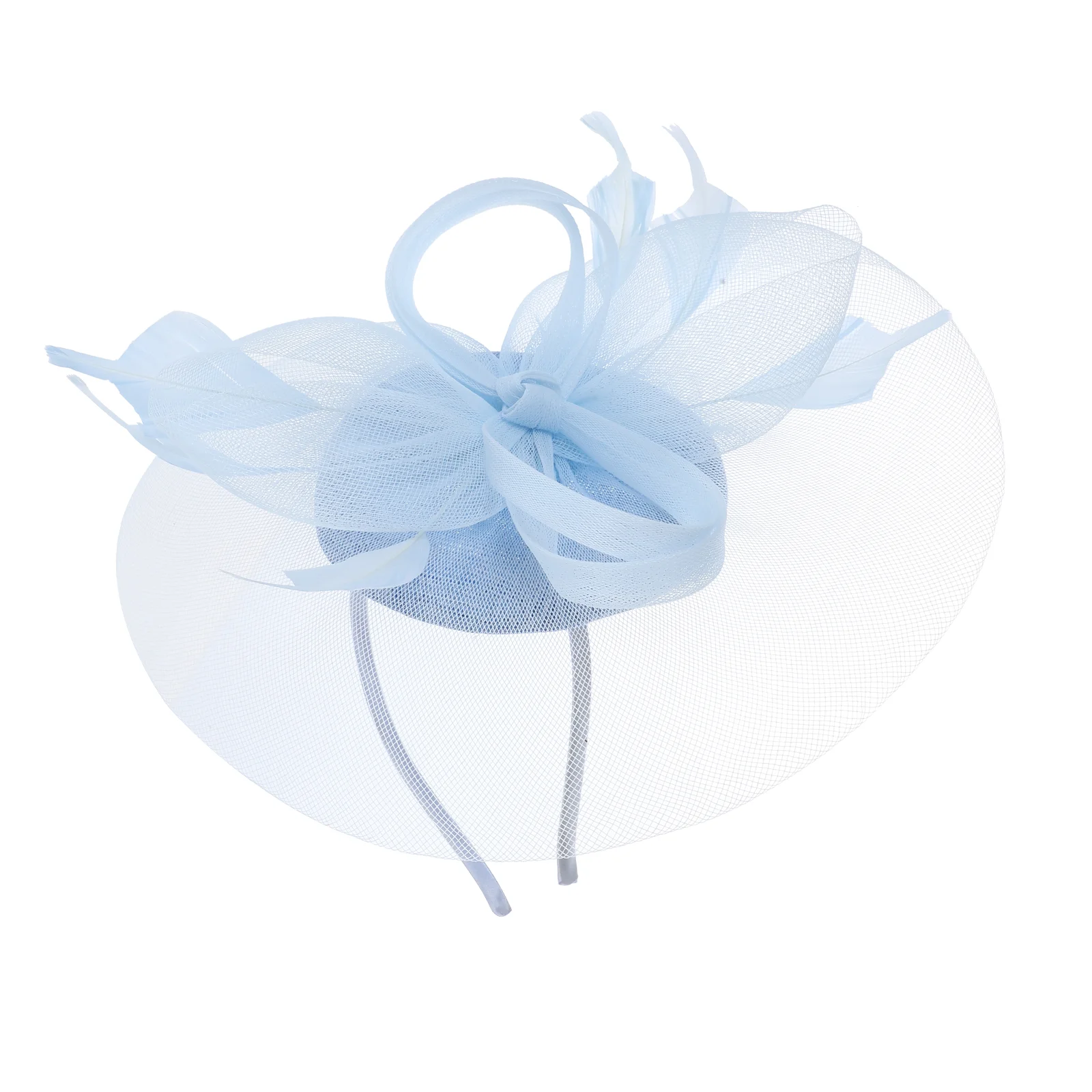 Sombreros de sombrilla para mujer, tocado de paja para fiesta de té, tocados pequeños y varios, accesorios para el cabello de malla, diadema de boda para mujer