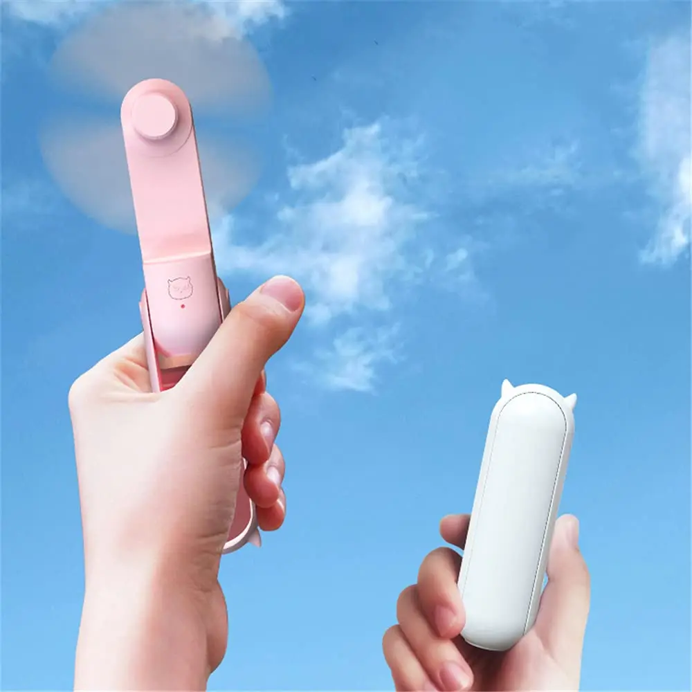 Ventilatore personale USB nuovo Mini ventilatore portatile pieghevole multifunzionale ricaricabile palmare studente