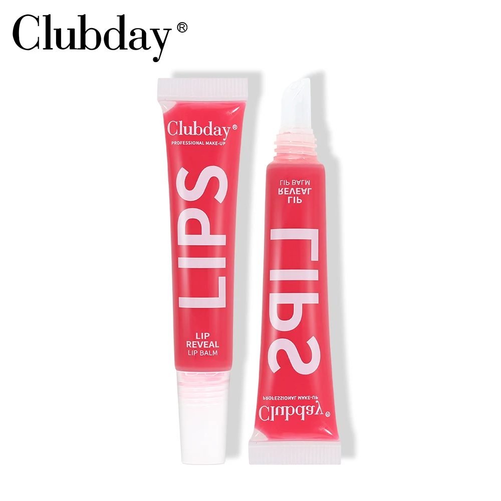 Clubday 9 Color Fruit Lip Oil Lasting Moisture Lip Balm Lip Gloss Makeup For Women Transparent Lip Glaze Portable Daily Makeup