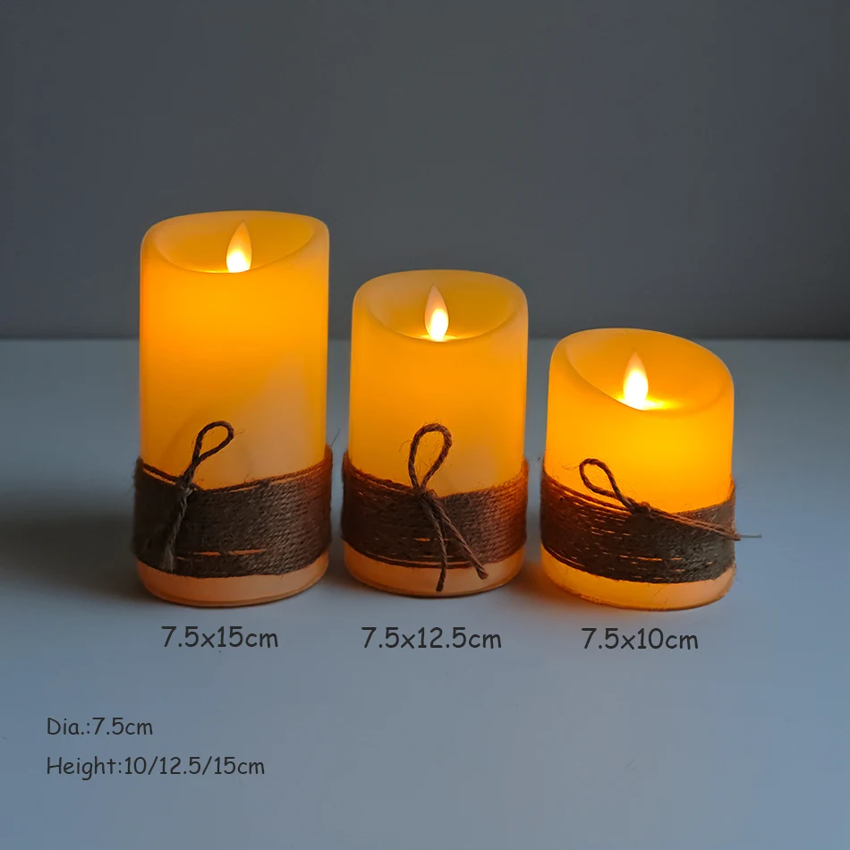Dancing Flame LED Candles Set 3