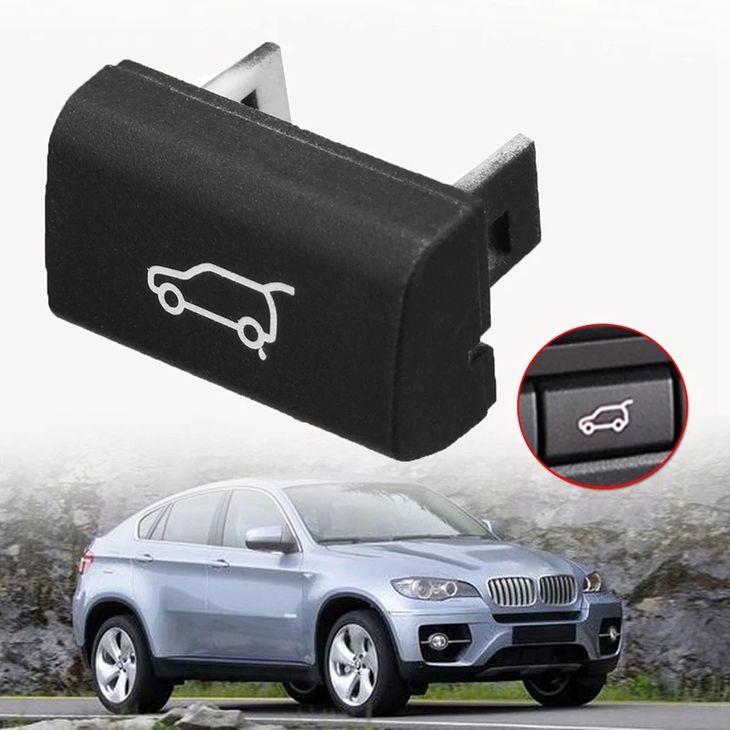 2 Pcs Switch Button Cover For BMW X5 E70 2006-13 X6 E71 2008-14 : 1 Pcs Parking Radar Sensor & 1 Psc Tailgate Rear Trunk