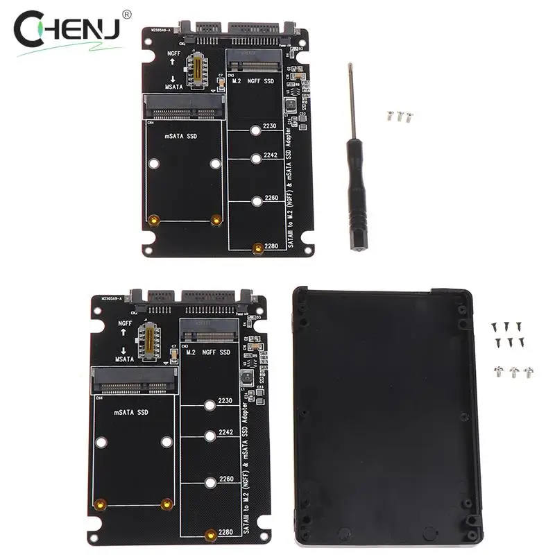 Professional SATA 60Gbps To M2 NGFF SATA SSD MSATA SSD Adapter MSATA To SATA M.2 NGFF To SATA Hard Disk Adapter Board