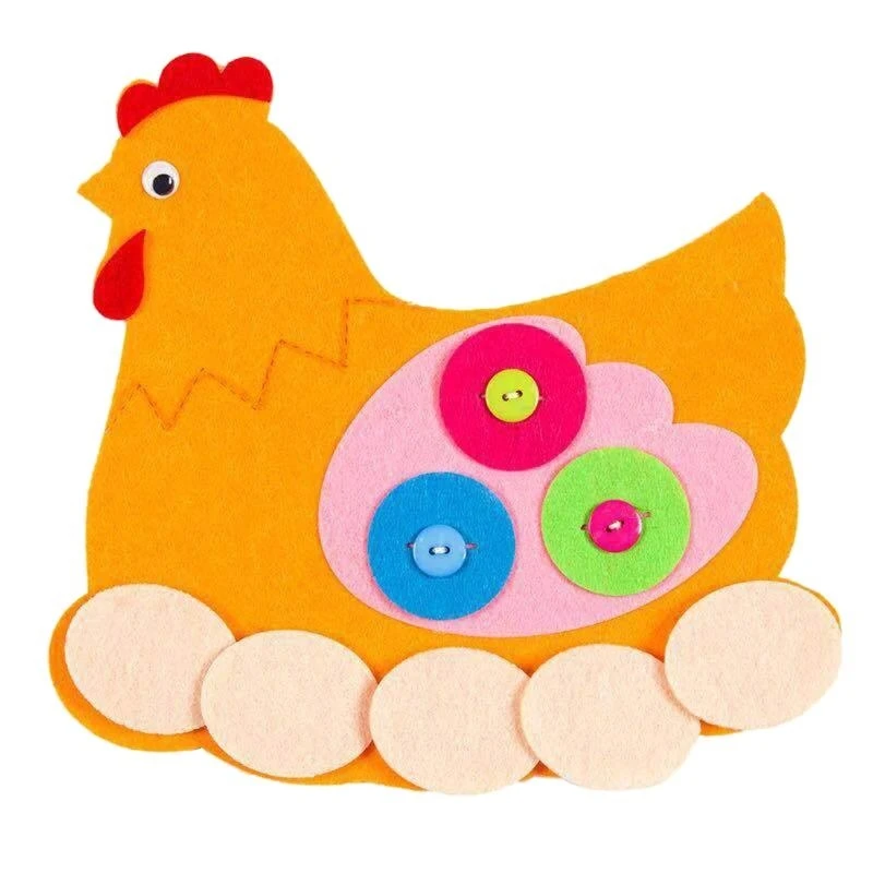 Q0KB Educational Table Portable Sewing Buttons Game Supplies Toy
