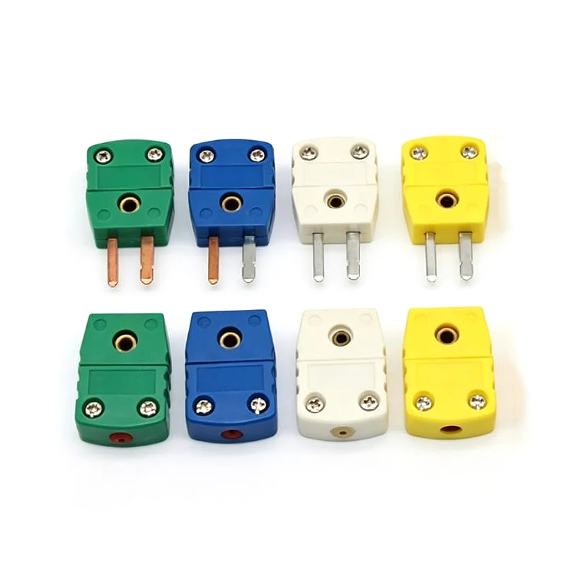 1PC K T N R U Type Thermocouple Mini Connector Plug and Socket Male and Female Set High Temperature Resistant Quick Temperature