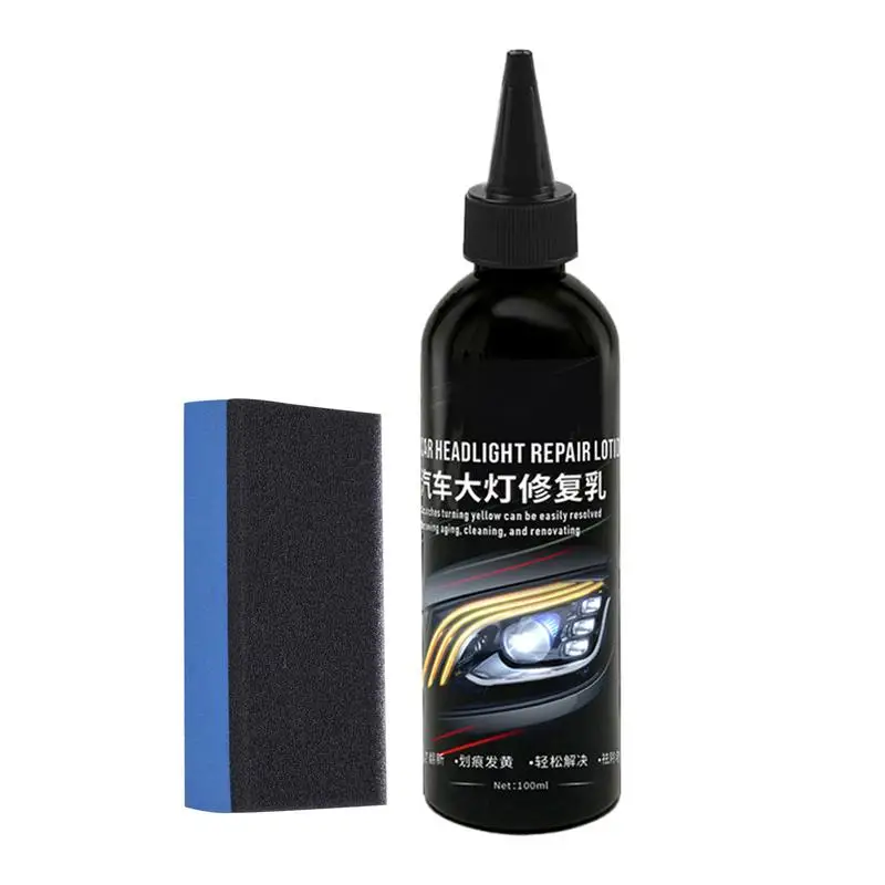 

For For Cars Trucks RVs Etc. Headlight Repair Polishing Kit Fast Acting Headlight Repair Fluid Powerful Headlight Lens Restorer