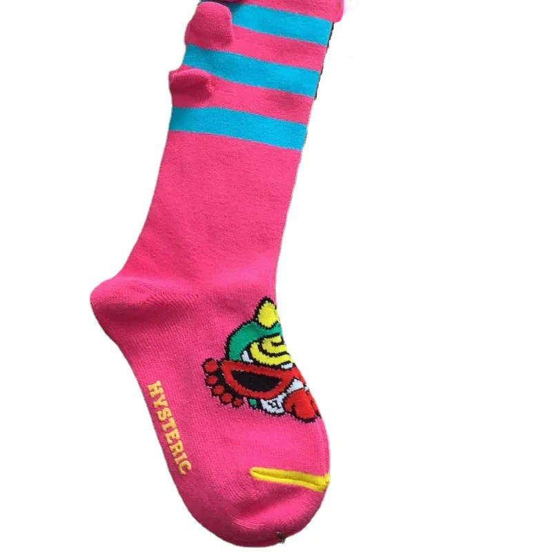 Japanese Style Children\'s Cartoon Socks Striped Stereoscopic Stockings Parent-child Socks