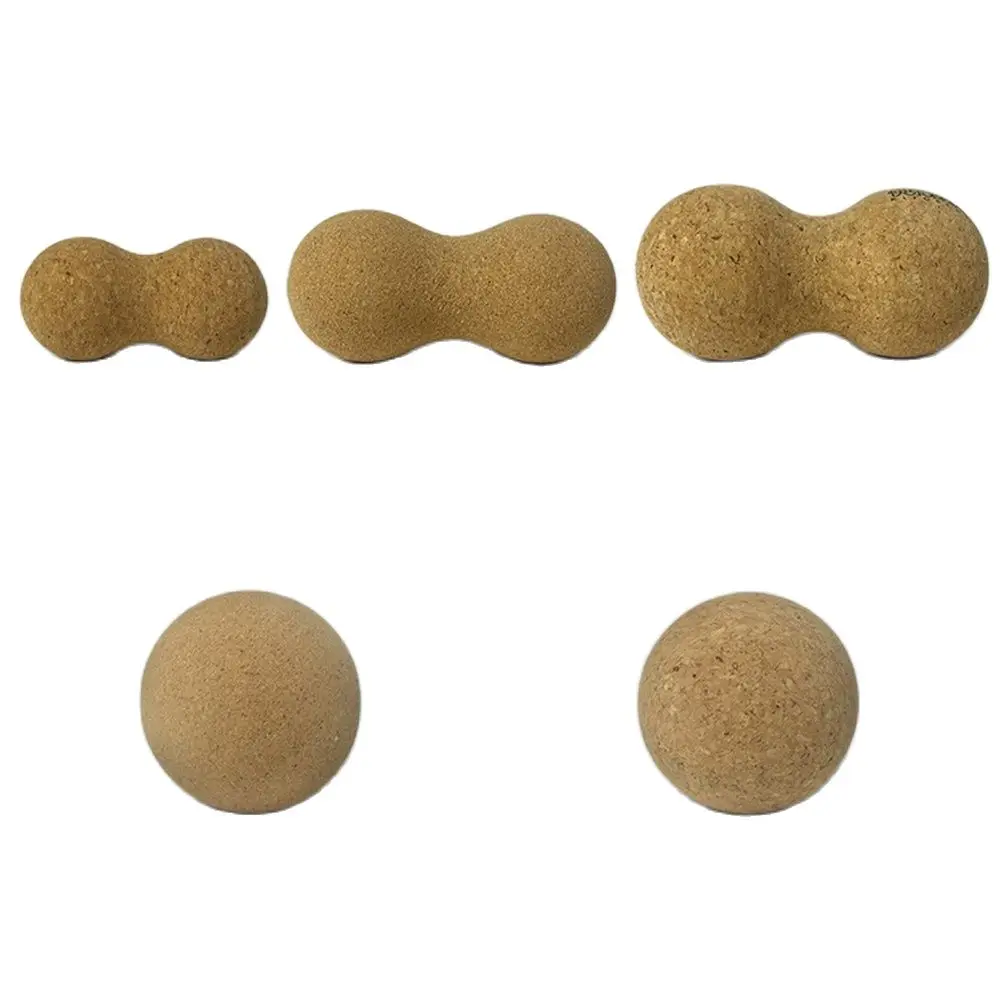 Eco Friendly Cork Single Peanut Massage Ball for Muscle Exercise Relaxation