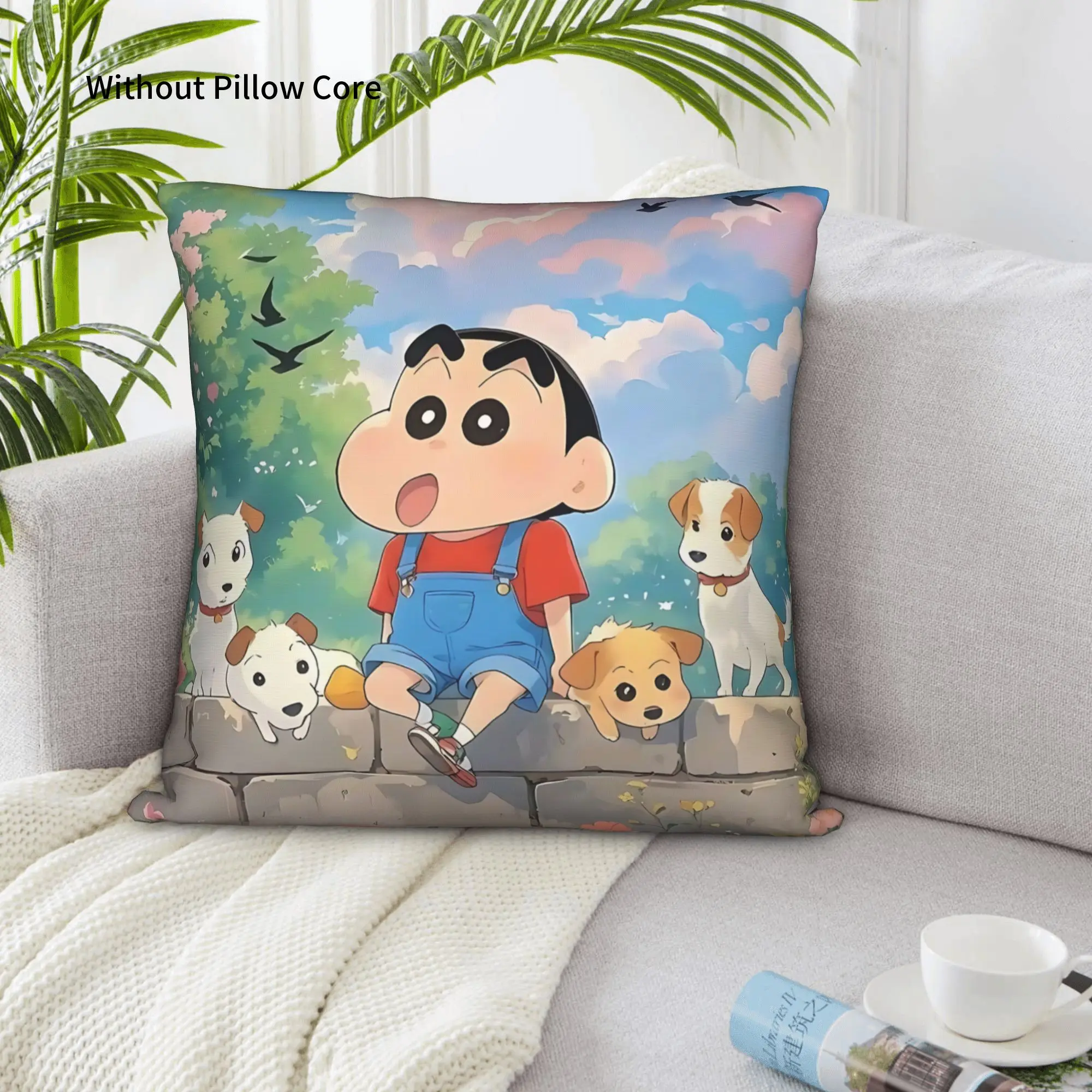 1PC Crayon S Shin chan Pillow Case Home Decor Items Double-Sided Printing  Sofa Cushion Bedroom Bedside Pillow