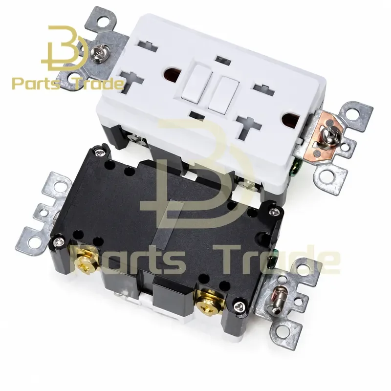 for American Standard GFCI Leakage Protection Socket Panel UL Certified Grounding Fault Safety Switch 20A
