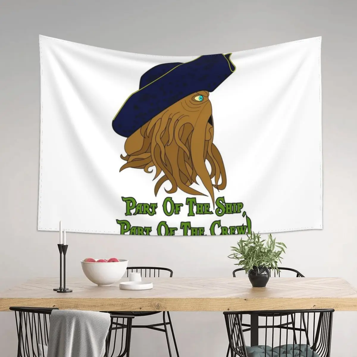 

Davy Jones Part Of The Ship Tapestry Anime Decor Aesthetic Room Decors Home Decorations Aesthetic Tapestry